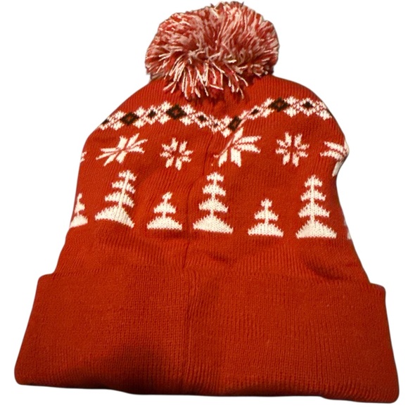 Santa Shuffle Festive Red Winter Pom-Pom Beanie - Picture 4 of 4
